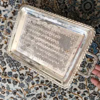 سینی پذیرایی برنجی|ظروف سرو و پذیرایی|اصفهان, ارزنان|دیوار