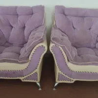 مبل هفت نفره بنفش با نشیمن راحت|مبلمان خانگی و میز عسلی|قائم‌شهر, |دیوار