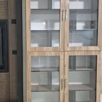 کتابخانه MDF درب دار۳عدد