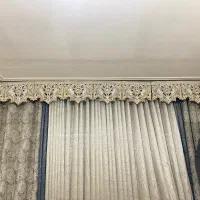 کتیبه طوسی طلایی|پرده، رانر، رومیزی|اسلام‌شهر, شهرک سعیدیه|دیوار