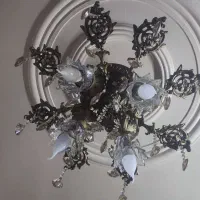 لوستر برنز 8 شاخه|لوستر و چراغ آویز|فردیس, شهرک ۱۱۰|دیوار