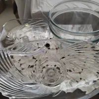 ضروف سوگا شیرینی ومیوه خوری و۲تا کاسه اش بزرگ