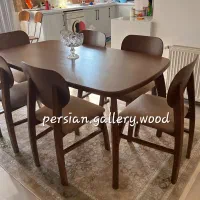آوانا میز ناهارخوری وینسکا و صندلی سه تیرک منبتی|میز و صندلی غذاخوری|تهران, سبلان (لشگر)|دیوار
