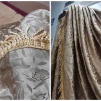 2 عدد پرده و 1 عدد والان|پرده، رانر، رومیزی|برازجان, |دیوار