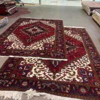 فرش دستباف (بساک)جفت نقشه هریس درحد نو|فرش|مشکین‌دشت, |دیوار