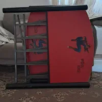 تخت یک نفره همراه تشک و دو عدد کشو لباس