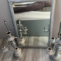 اینه و شمعدان|آینه|طرقبه, |دیوار