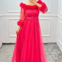 پیراهن مجلسی تیفانی مناسب عقد و فرمالیته