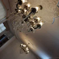 لوستر برنجی .ست پذیرایی|لوستر و چراغ آویز|ری, هاشمآباد|دیوار