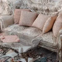 دستک پرده و کوسن ست نو|پرده، رانر، رومیزی|تربت‌حیدریه, طالقانی|دیوار