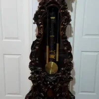 ساعت ایستاده چوبی منبت کاری شده نو نو|ساعت دیواری و تزئینی|بندرعباس, |دیوار