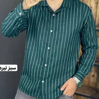 پیراهن آستین بلند سبز تیره سایزلارج(L)