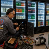 تعمیر شارژگاز یخچال فریزر ساید ویترینی ایستاده ...