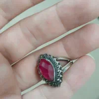 انگشتر نقره.یاقوت|جواهرات|اهواز, کوی طلاب|دیوار