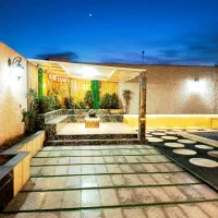 350مترباغ ویلا/120متر دوخواب مبله /باغستان ایجدان