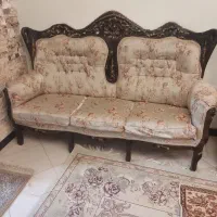 مبل سلطنتی ۷نفره بدون پارگی با میز وعسلی