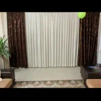 پرده بزرگ شاین دار و چوب پرده