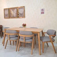 ناهارخوری فلور/تمام راش/پارچه ترک/تضمین کف قیمت|میز و صندلی غذاخوری|شیراز, دوکوهک|دیوار