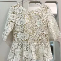 بلوز دامن مجلسی گیپور مناسب سایز ۳۸