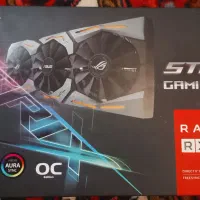 کارت گرافیک ایسوس RX580 نو سالم 8گیگRGBدار