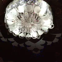 لوستر کریستالی موزیکال|لوستر و چراغ آویز|زرقان, |دیوار