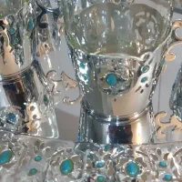 ست سینی و لیوان وانگاره قدیمی آنتیک|کلکسیون اشیاء عتیقه|تهران, جمالزاده|دیوار