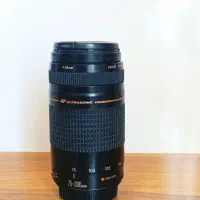 لنز تله زوم  75-300 کنون در حد اکبند