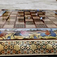 فروش شطرنج تخته نرد خاتم صدف در حد نو