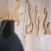 غزال چوبی|مجسمه، تندیس، ماکت|اراک, |دیوار
