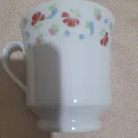 قندان وفنجان چینی نو|ظروف سرو و پذیرایی|کنگاور, |دیوار