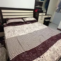 سرویس خواب دونفره به همراه ایننه و کنسول و تشک