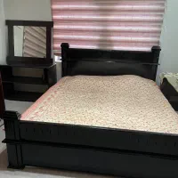 تخت دو نفره چوبی نراد|تخت و سرویس خواب|بابلسر, |دیوار