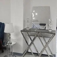 میز کنسول و میز تلویزیون استیل فلزی