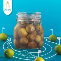 جار شیشه‌ای با چفت استیل و واشر سیلیکونی|ظروف نگهدارنده، پلاستیکی، یک‌بارمصرف|قم, عربستان|دیوار