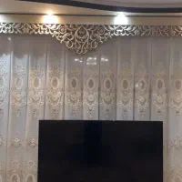 پرده پذیرایی همراه با دو طرف والان به همراه کتیبه