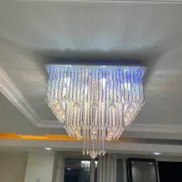 لوستر کریستالی سه حالته|لوستر و چراغ آویز|شیراز, زرهی|دیوار