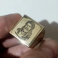 انگشتر شمایل حضرت علی از برنج