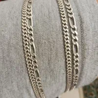 ۲ عدد زنجیر نقره ایتالیا ،نو نو