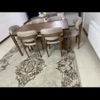 فروش مبل راحتی۸ نفره  و میز نهار خوری ۶نفره راش نو