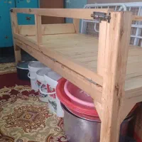 فروش تخت خواب چوبی ویک عدد تخت بیمارستانی باتشک