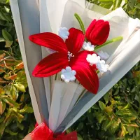 گل‌های پیپ‌پاکنی دست‌ساز