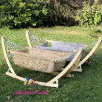 گهواره ننو چوبی بانوج چوبی تاشو