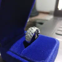 انگشتر نقره نگین برلیان