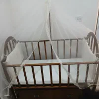 تخت مدل ننویی کودک جنس نراد|تخت و صندلی بچه|رشت, باهنر|دیوار