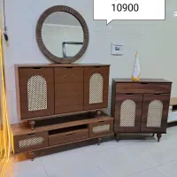 ست میز TV آینه کنسول جاکفشی بسیار زیبا شیک|بوفه، ویترین، کنسول|کرمانشاه, |دیوار