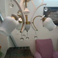 لوستر سه شاخه سرپیچ بزرگ در حدنو