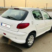 پژو۲۰۶ سفیدتیپ دو مدل ۱۳۸۱ سالم