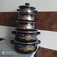 پنج عدد قابلمه لعابی در حد صفر