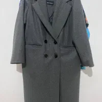 پالتو زنانه طوسی شیک و تمیز