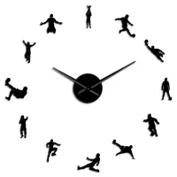 برچسب فوتبالی دیواری ساعت پازلی طرح فوتبال کاراته